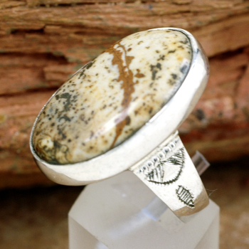 Tuareg Silber Ring mit Jaspis - Tuaregschmuck